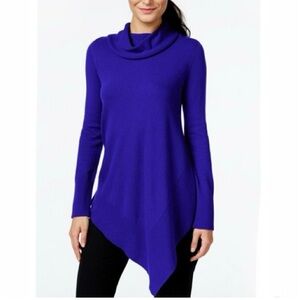 NWT Alfani Asymmetrical Hem Tunic Sweater